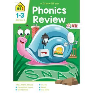 School Zone Phonics Review Grades 1-3 Workbook -- School Zone